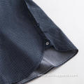 Men's Knitted Stitching Collar Dobby Anti-wrinkle Shirt